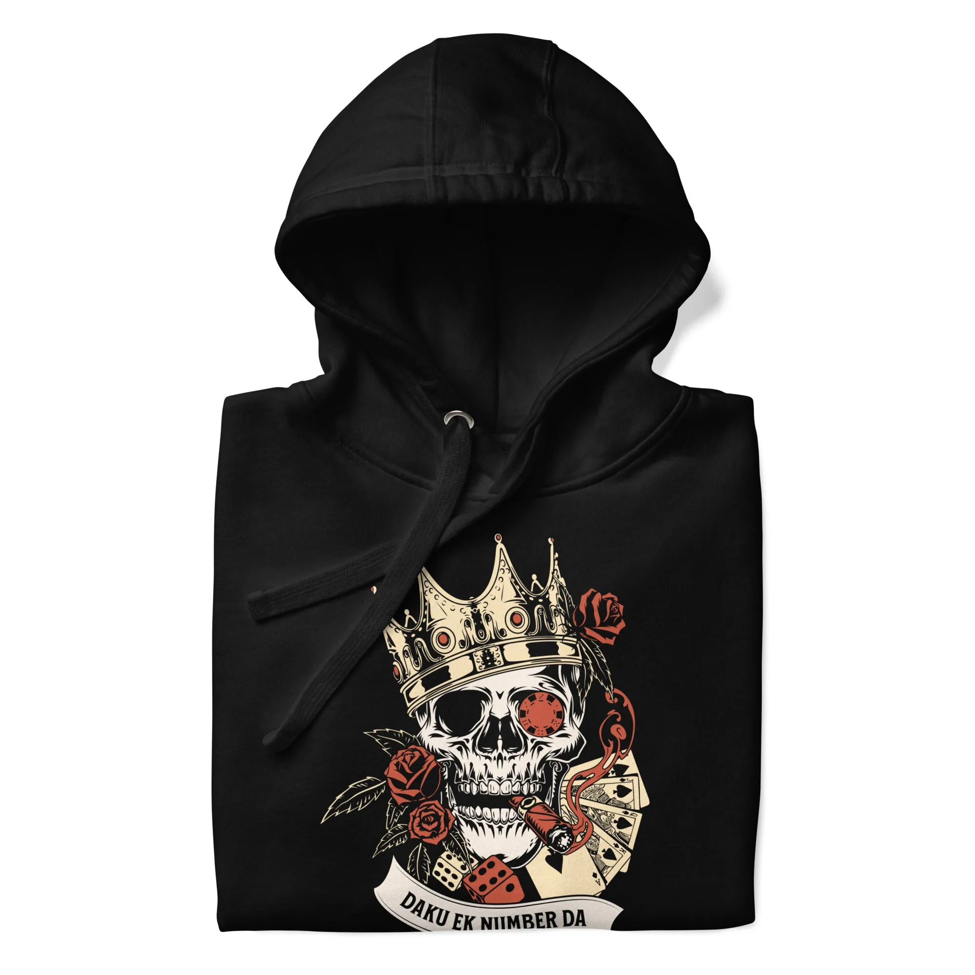 Daku ek number da skull Unisex Hoodie