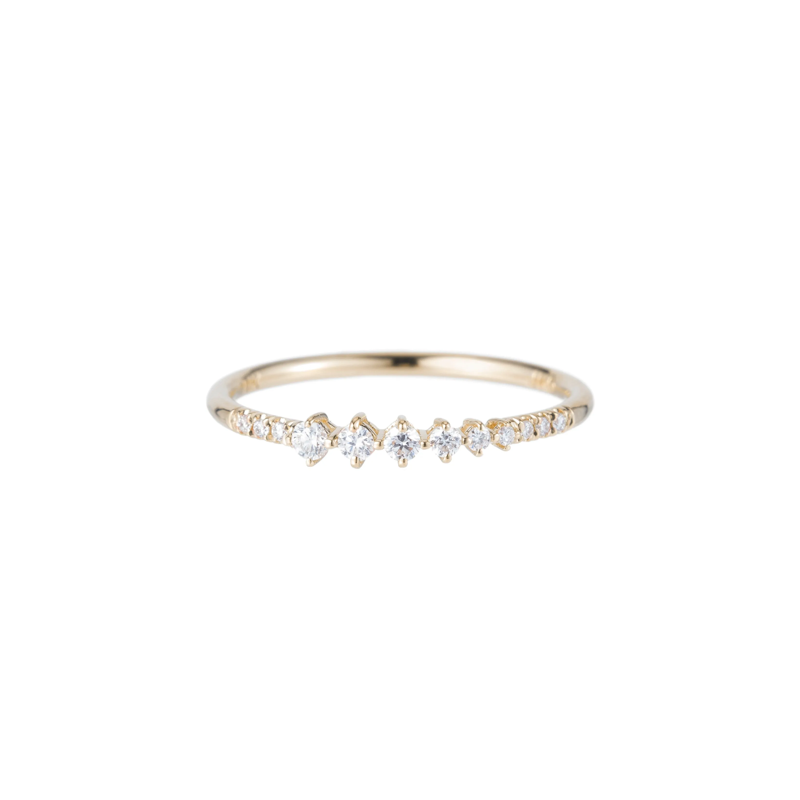 Diamond Dim Equilibrium Ring