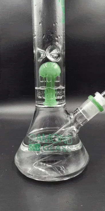 Diamond Glass Clear Mansion Water Pipe 11 | 14mm