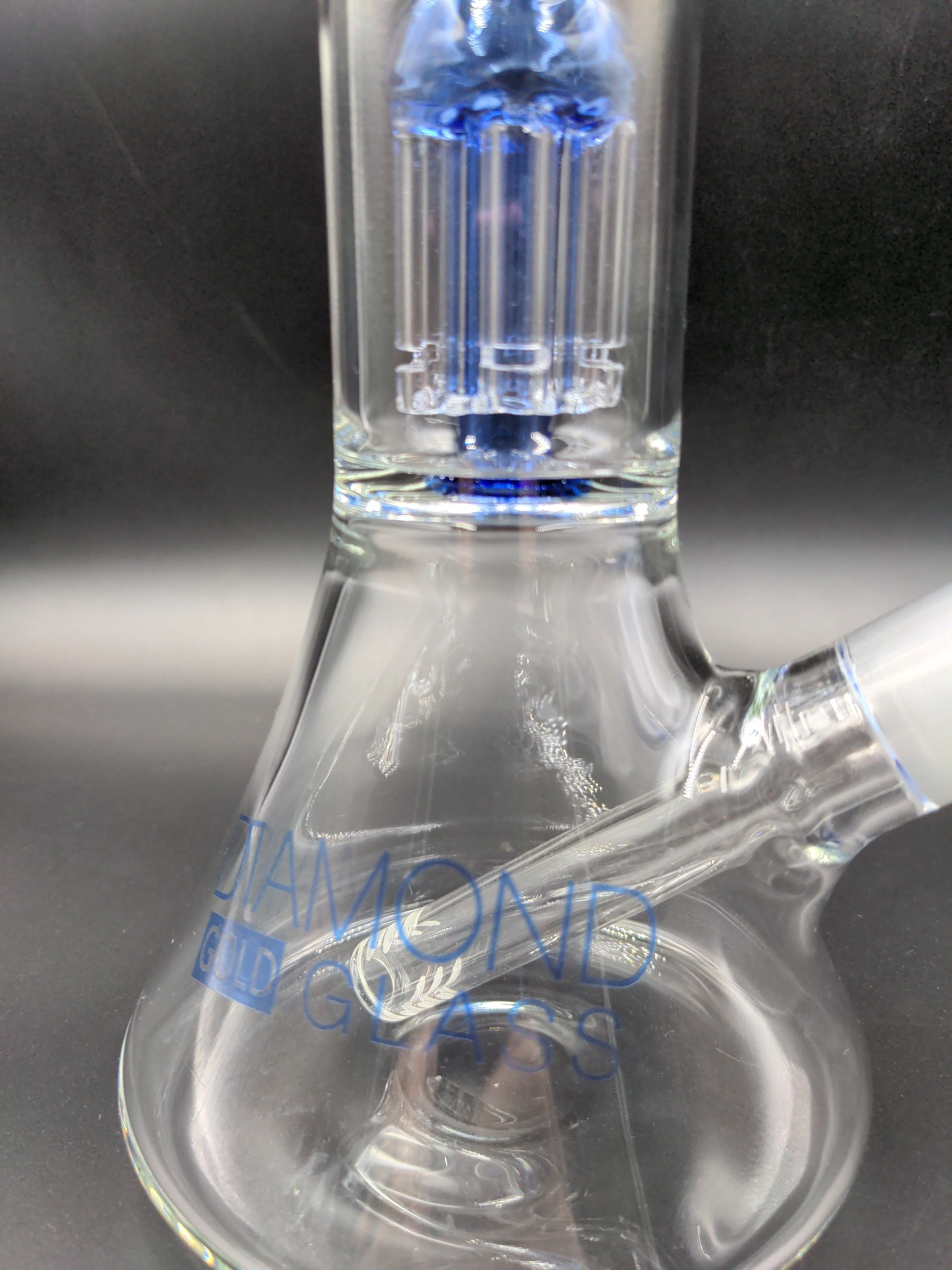 Diamond Glass Clear Mansion Water Pipe 11 | 14mm