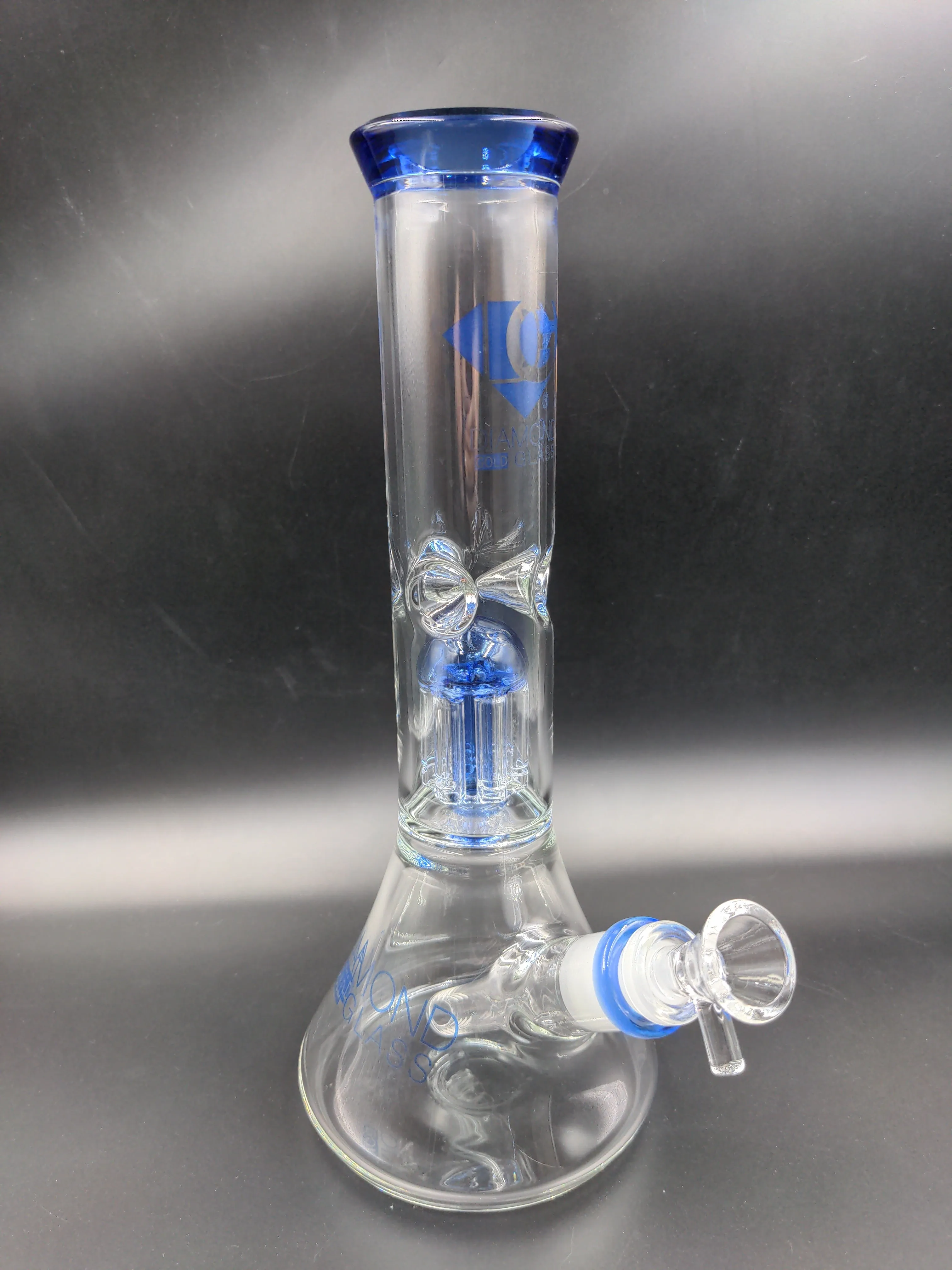 Diamond Glass Clear Mansion Water Pipe 11 | 14mm