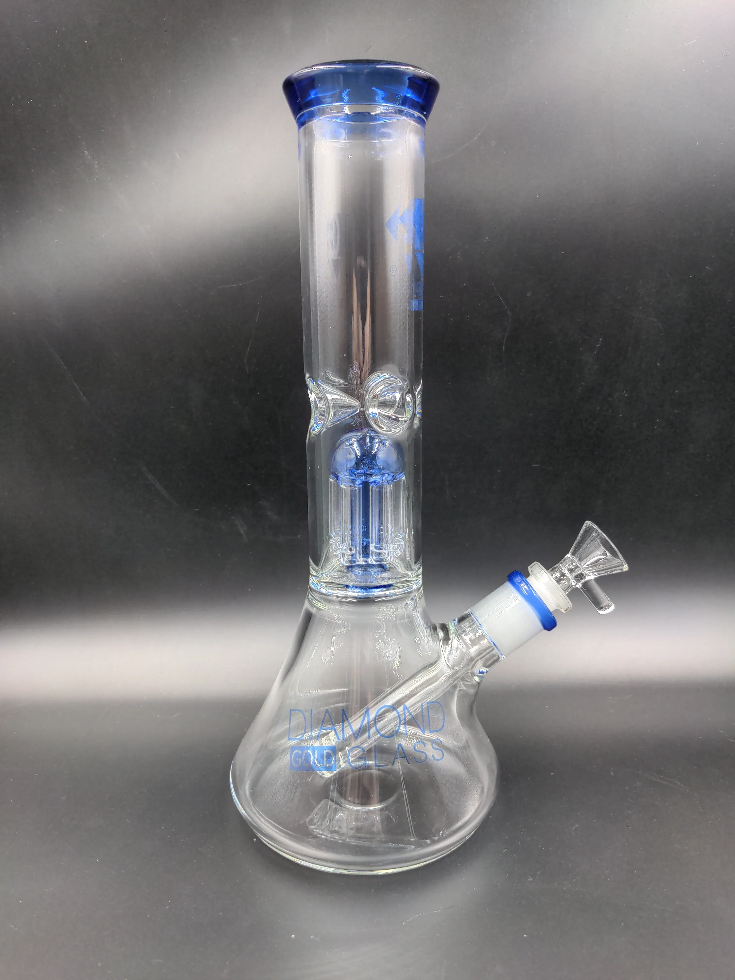 Diamond Glass Clear Mansion Water Pipe 11 | 14mm