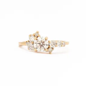 Exclusive Prism Diamond Cluster Ring