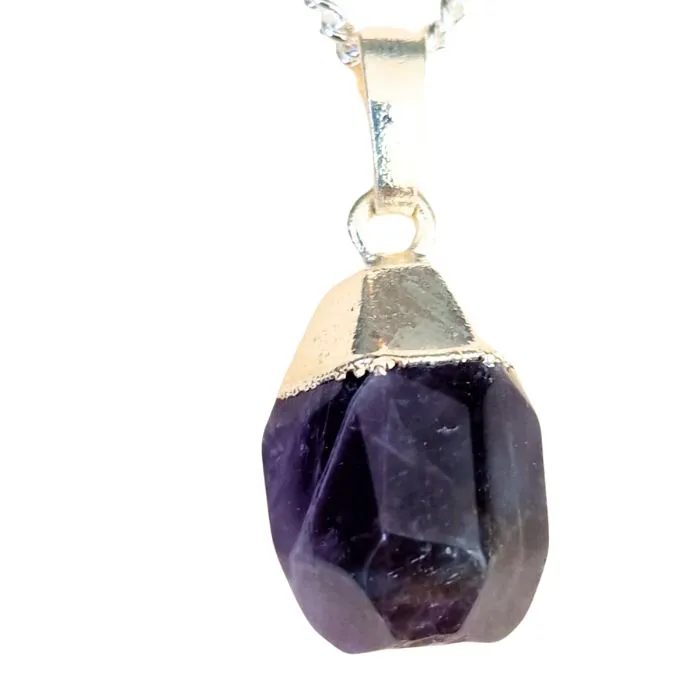 Faceted Amethyst Necklace