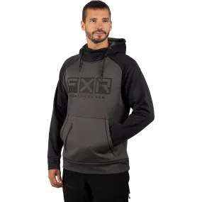 FXR Men's Helium Tech Pullover Fleece Char Heather/Black