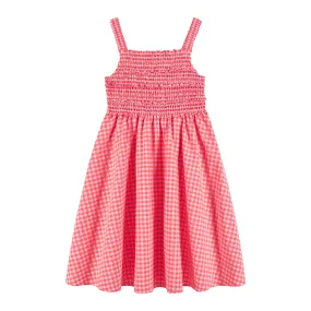 Gingham Dress (Size 7-16Years) | Pink Neon