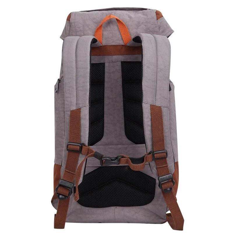 Gray Orange Outdoor Camping/Hiking 34 Litre Travel Backpack with Shoe Compartment