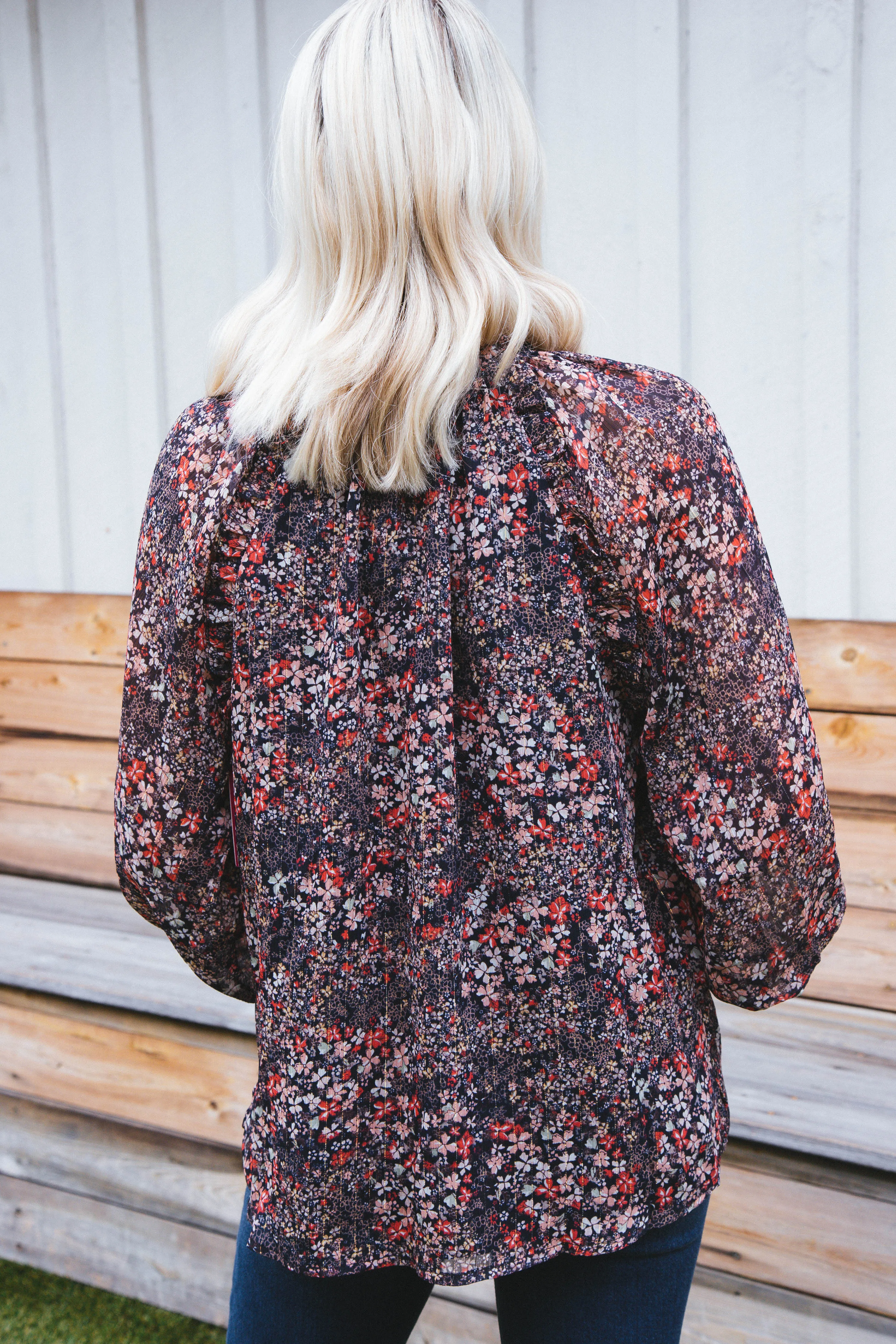 Haddie Floral Blouse, Siren | Buddy Love