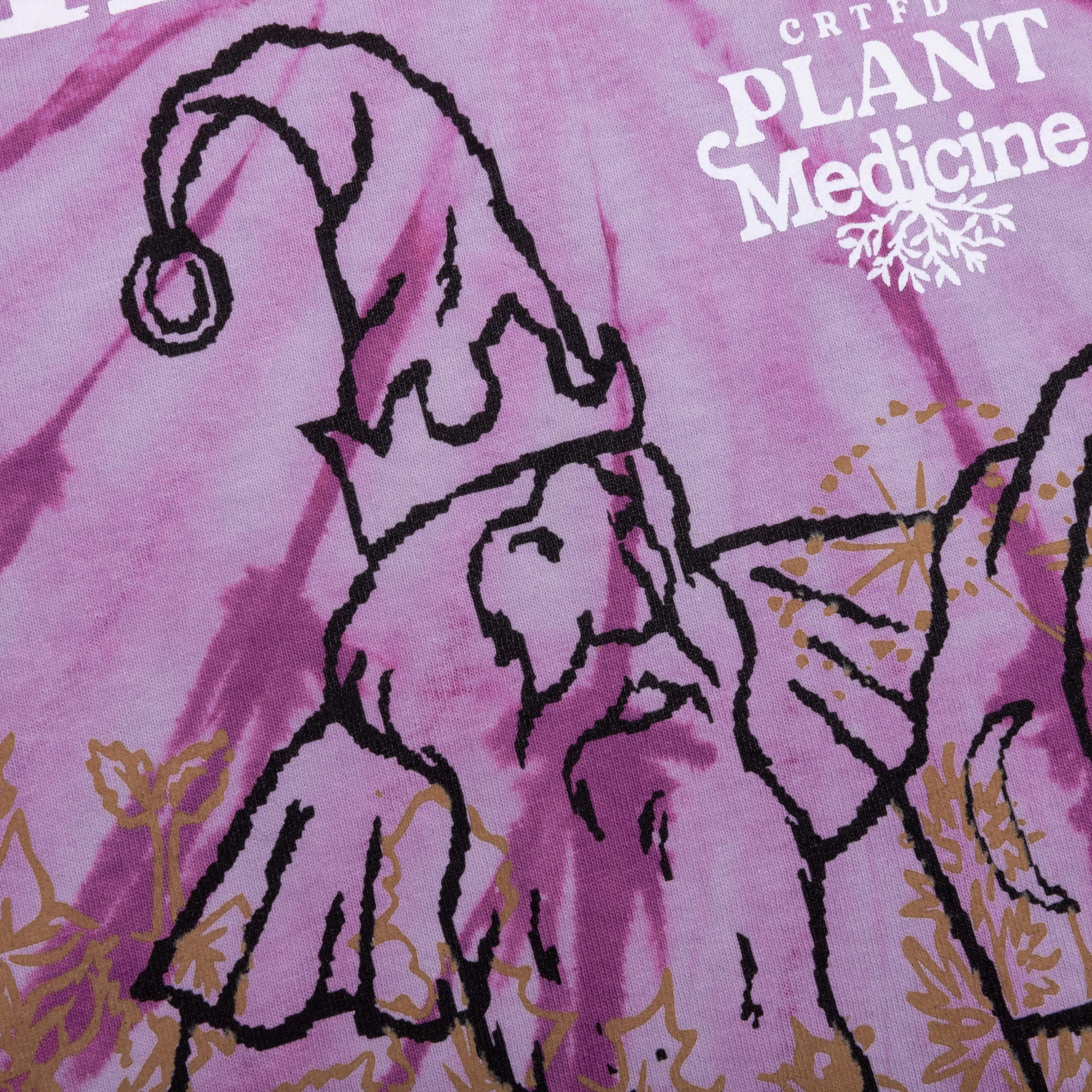 Herbs are Magic Tee - Botanical Tie Dye Purple