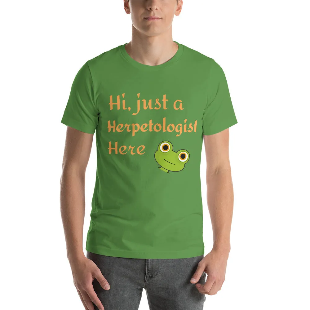 Herpetologist Unisex t-shirt