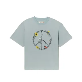 Honor The Gift Mens 'Sky Blue' Iron Peace S/S T-Shirt