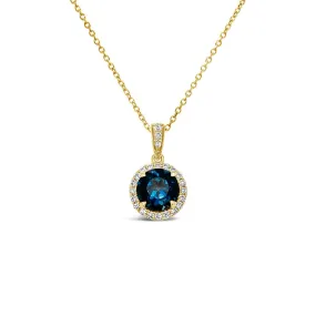 Irisa by Martin Binder London Blue Topaz & Diamond Necklace