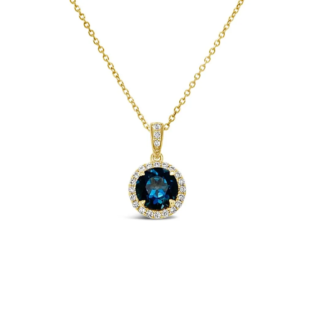 Irisa by Martin Binder London Blue Topaz & Diamond Necklace