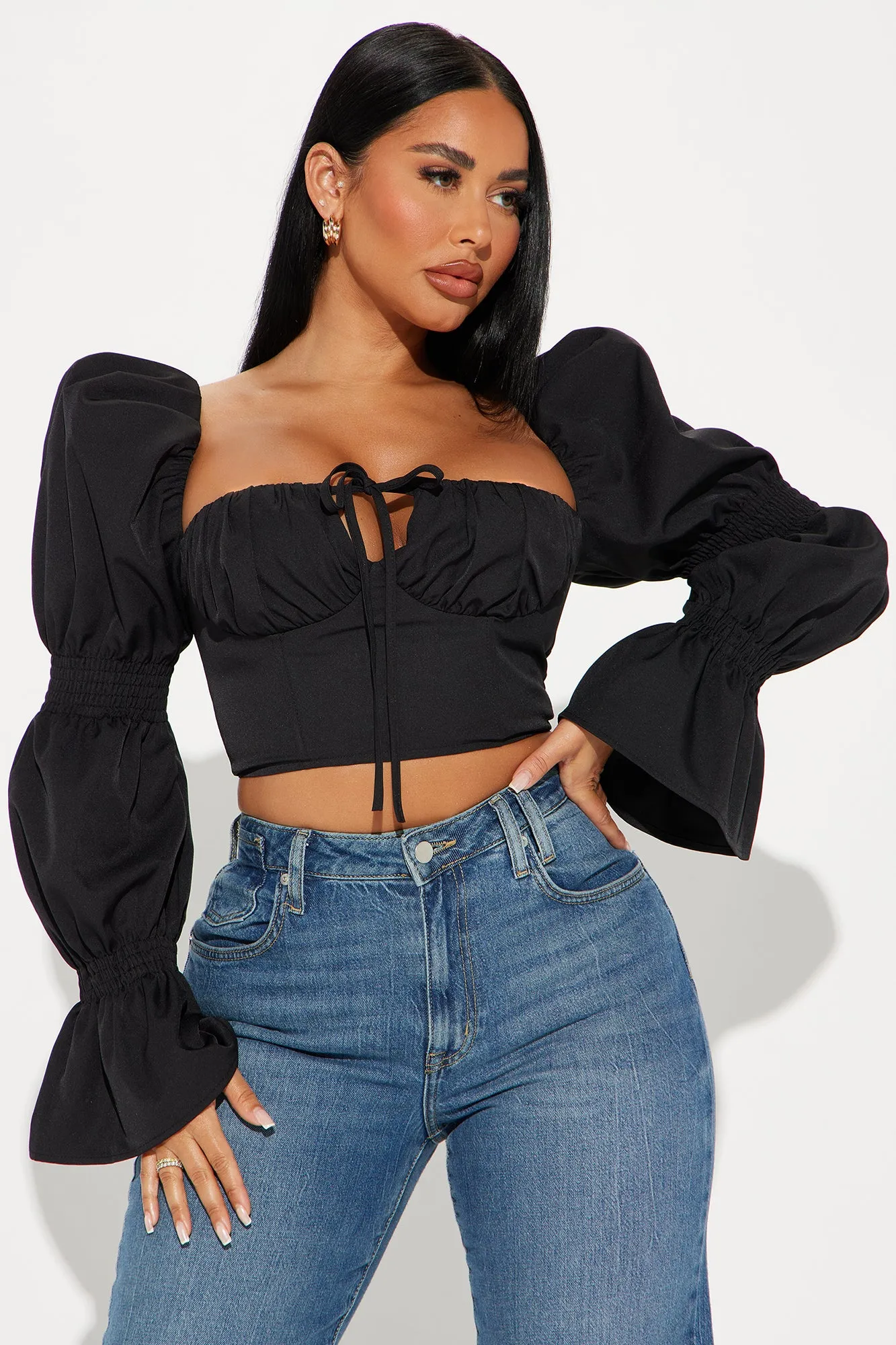 Ivy Corset Top - Black