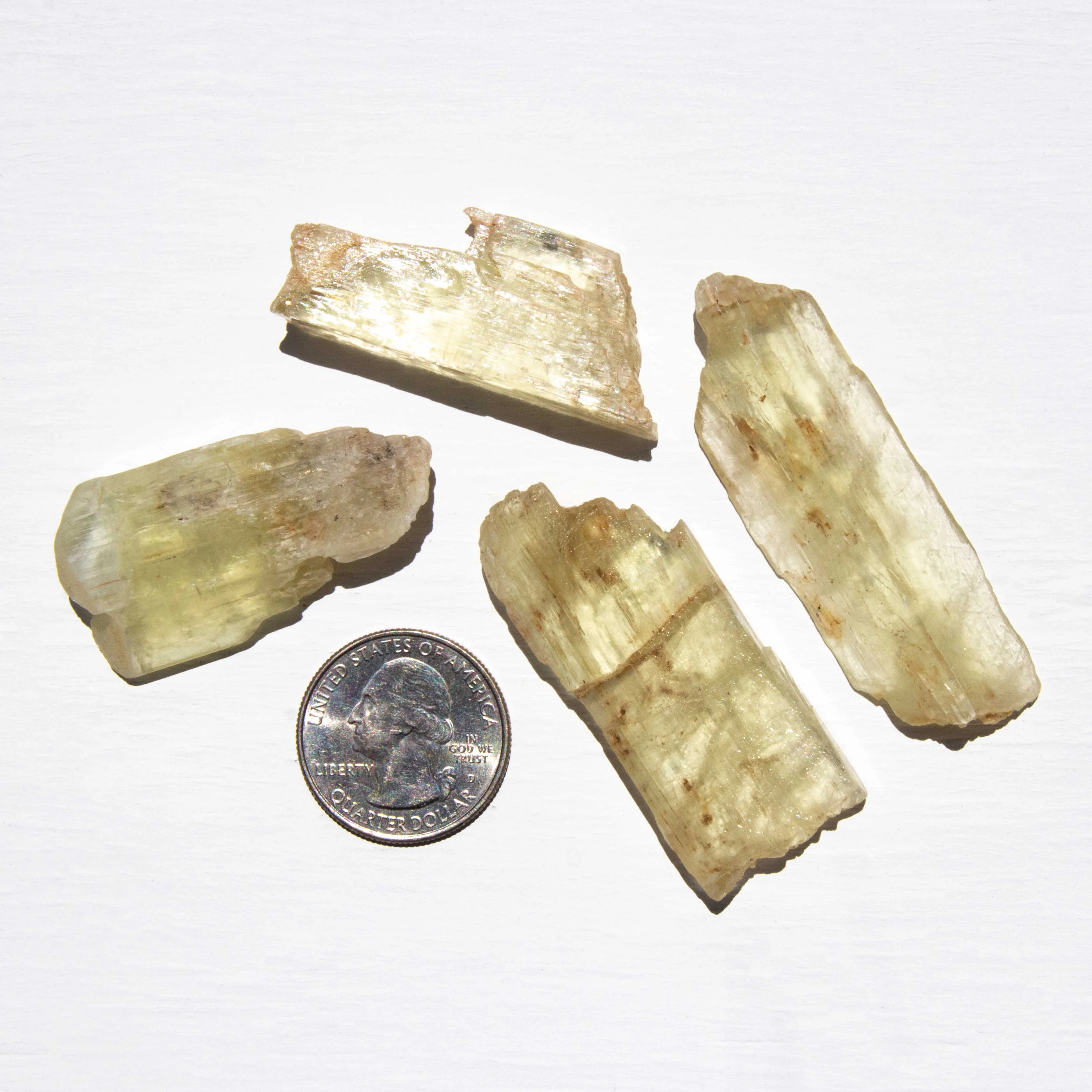 Kunzite - Yellow, Raw Stones