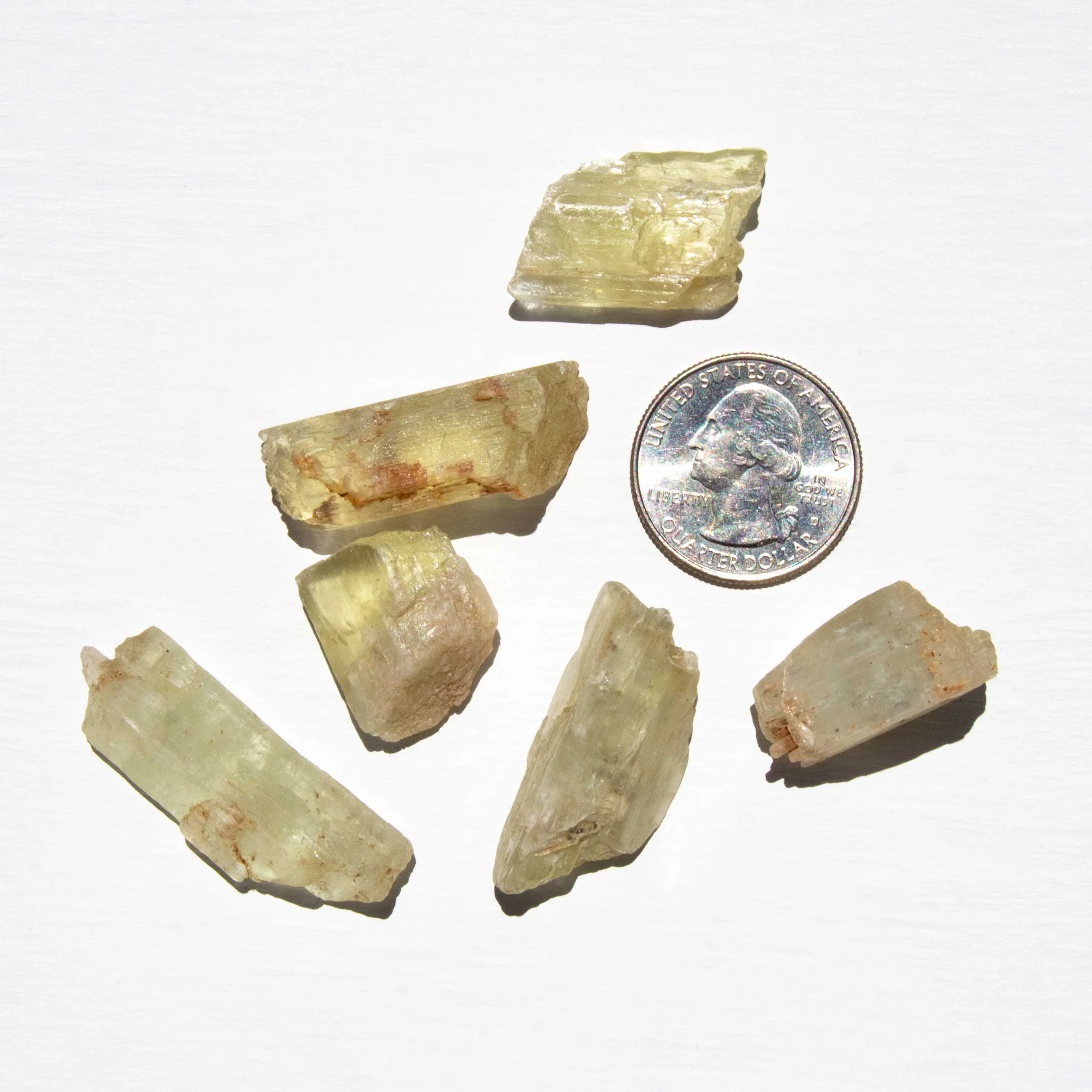 Kunzite - Yellow, Raw Stones