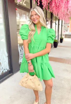 Lacey Dress in Green