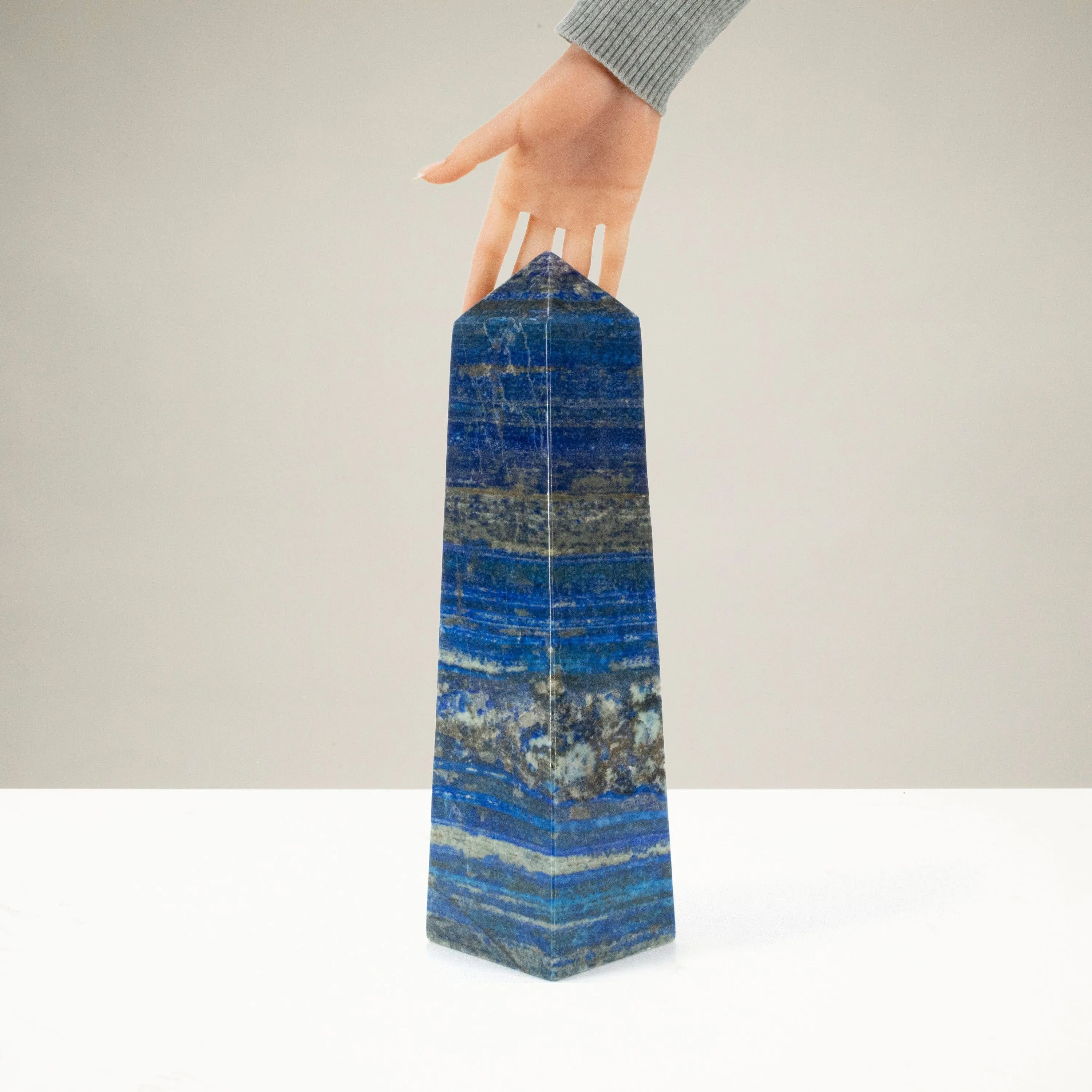 Lapis Lazuli Polished Obelisk from Afghanistan - 14.5 / 15 lbs