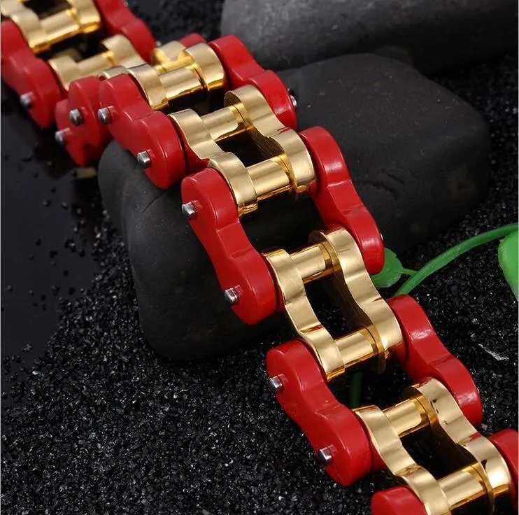 Large Biker Chain Stainless Steel Bracelet