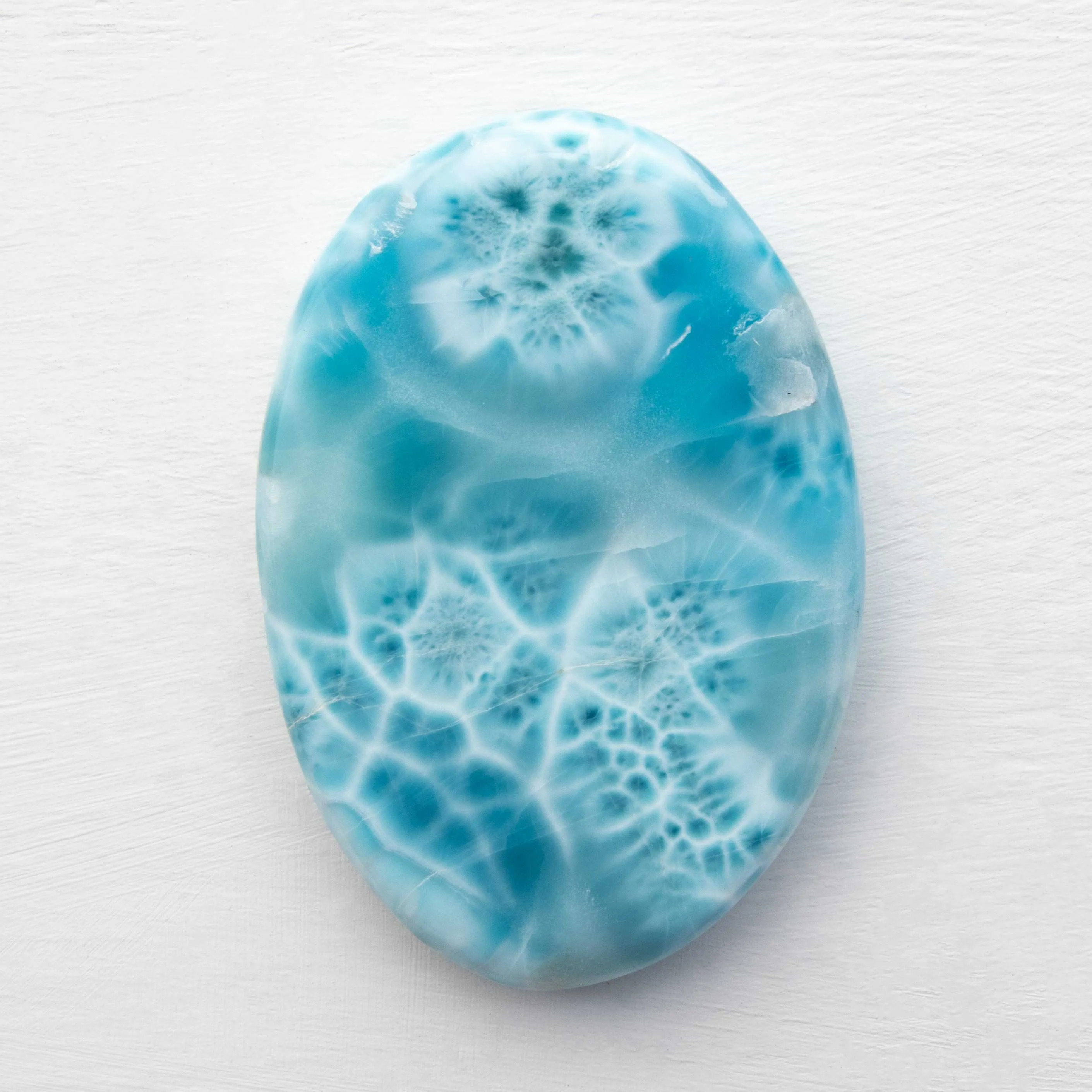 Larimar - AA-Grade, Palm Stone