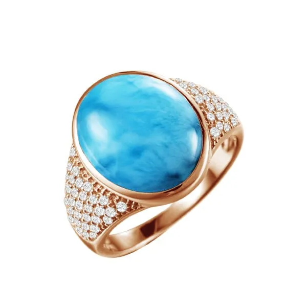 Larimar Paradise Cocktail Ring