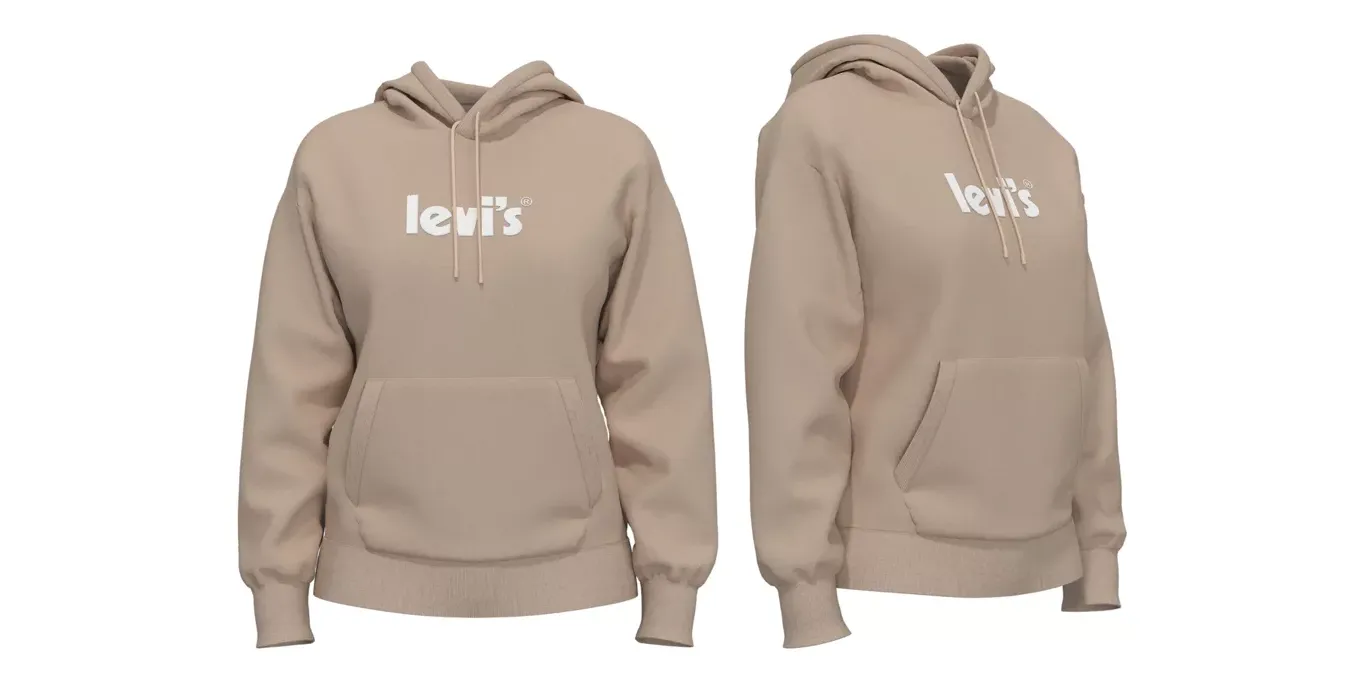 Levi's Sweatshirt Graphic Hoodie Rainbow Gradient 18487-0144 peach puree-pink