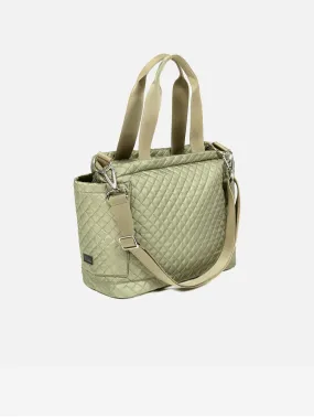 Lily ECONYL Vegan Changing Tote Bag | Olive