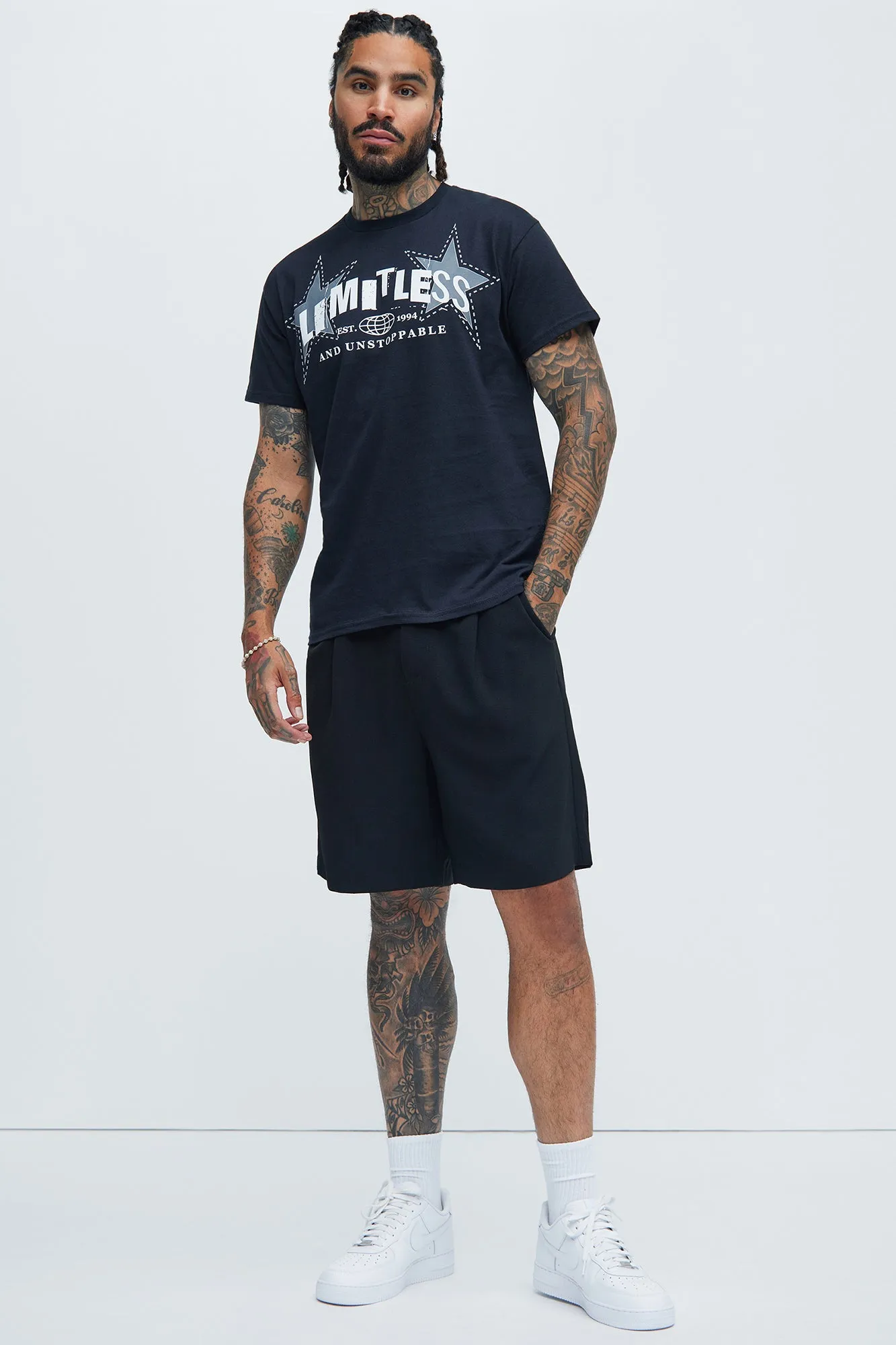 Limitless And Unstoppable Short Sleeve Tee - Black