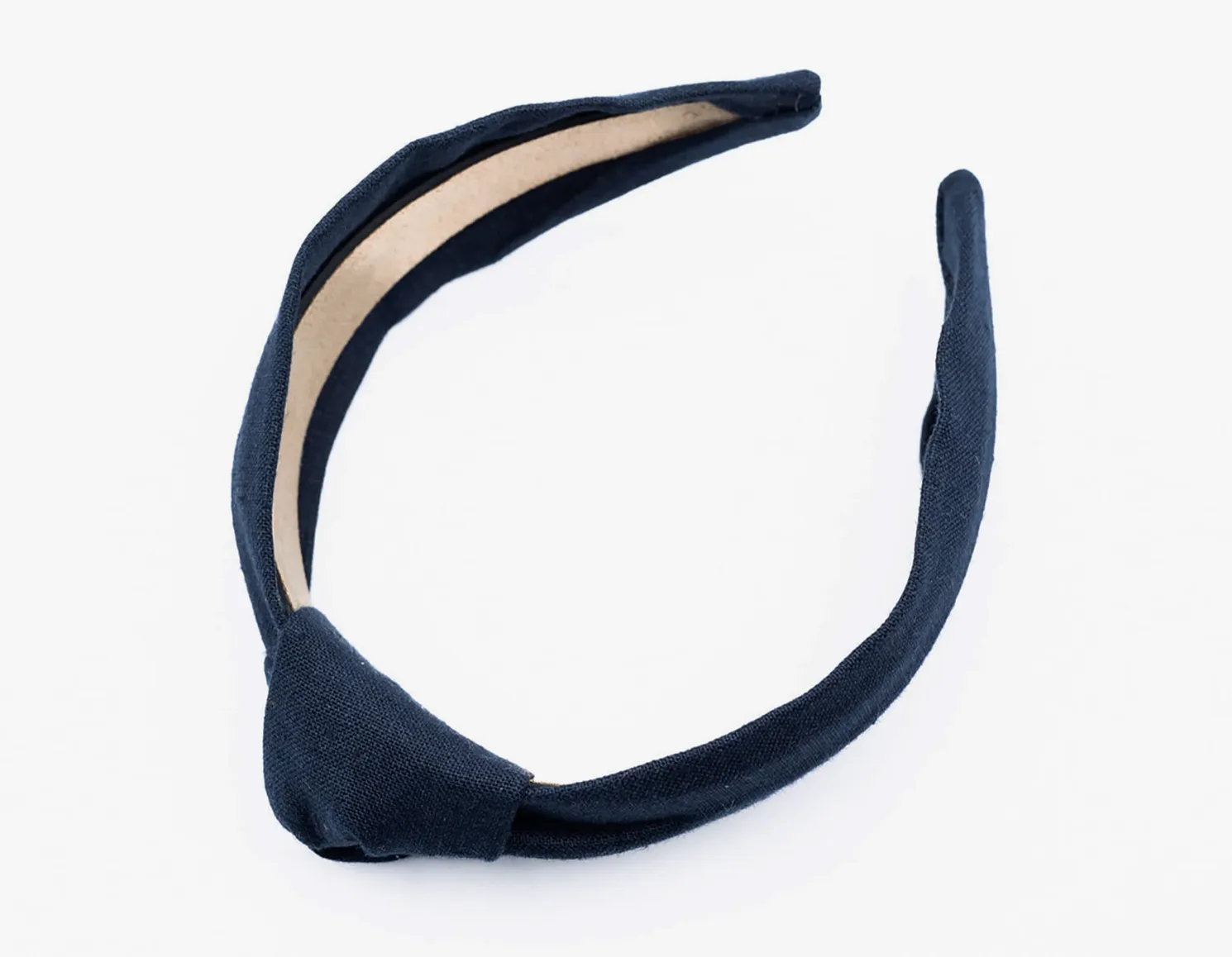 Linen Knot Headband ? Navy