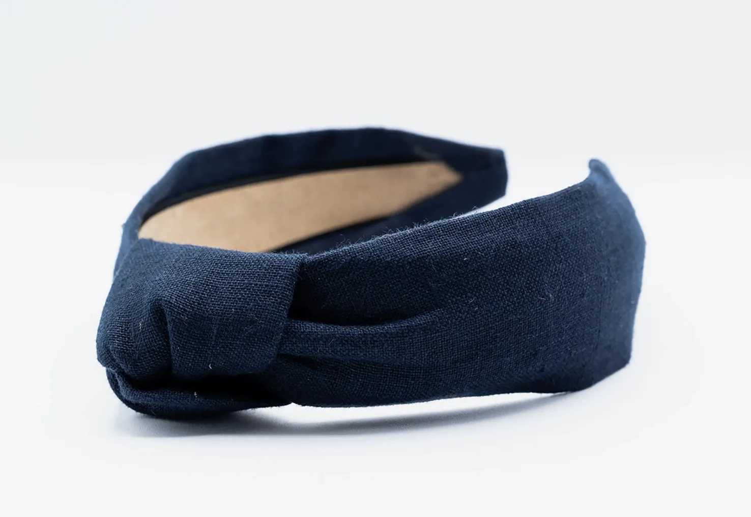 Linen Knot Headband ? Navy