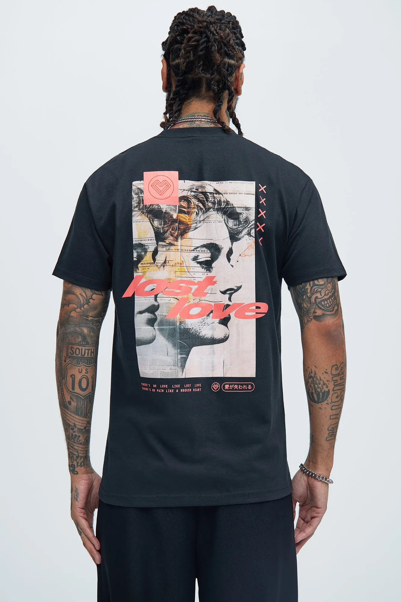 Lost In Love Short Sleeve Tee - Black