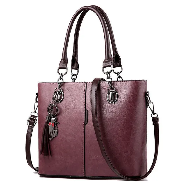 Luxury Designer Leather Shoulder Bag and Handbag