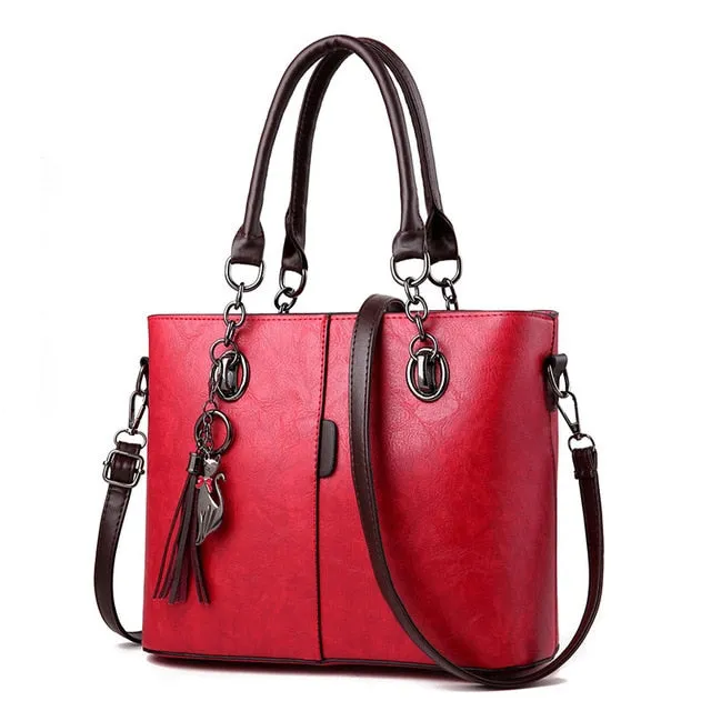 Luxury Designer Leather Shoulder Bag and Handbag