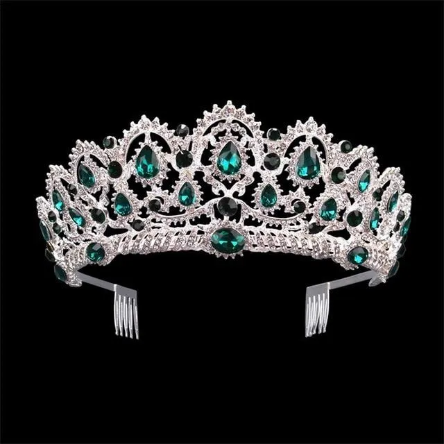 Luxury Vintage Queen & King Crown Hair Jewelry