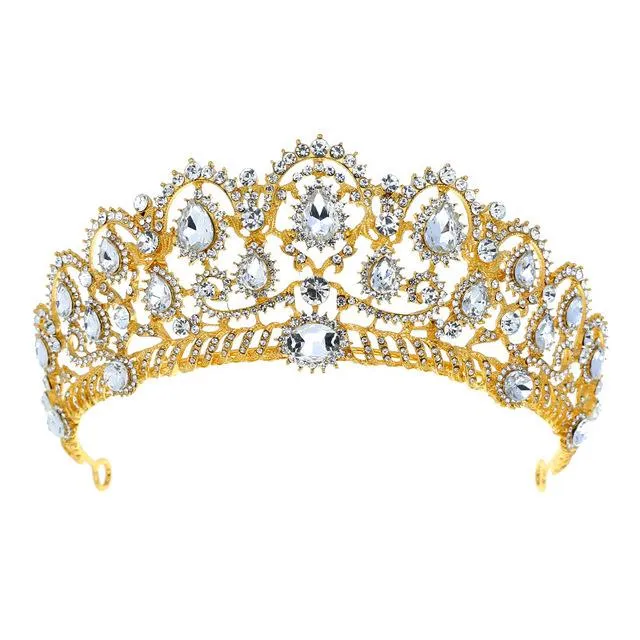 Luxury Vintage Queen & King Crown Hair Jewelry