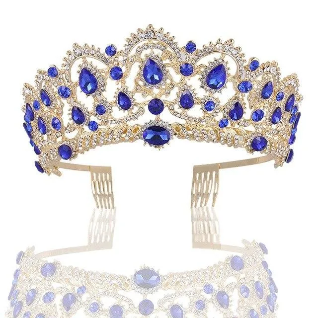 Luxury Vintage Queen & King Crown Hair Jewelry