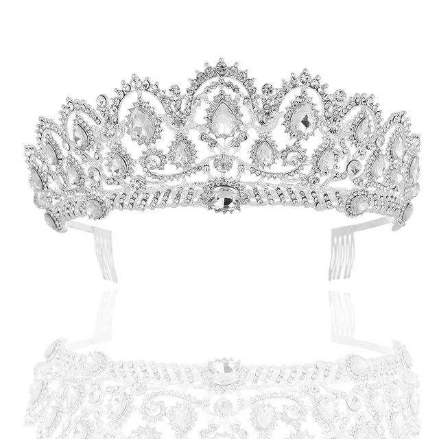 Luxury Vintage Queen & King Crown Hair Jewelry