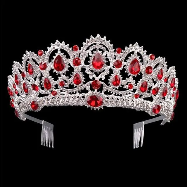 Luxury Vintage Queen & King Crown Hair Jewelry