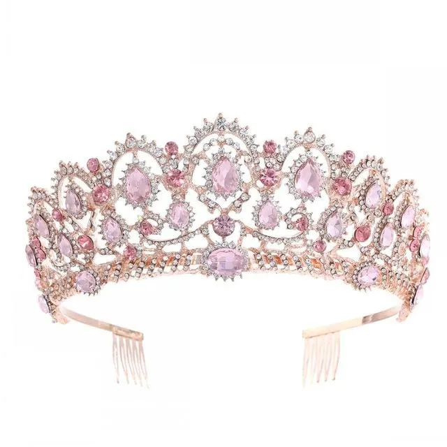 Luxury Vintage Queen & King Crown Hair Jewelry