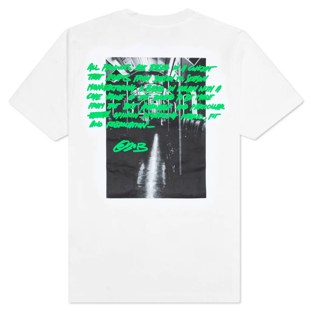 Metro Type Over Skate S/S Tee - White/Green