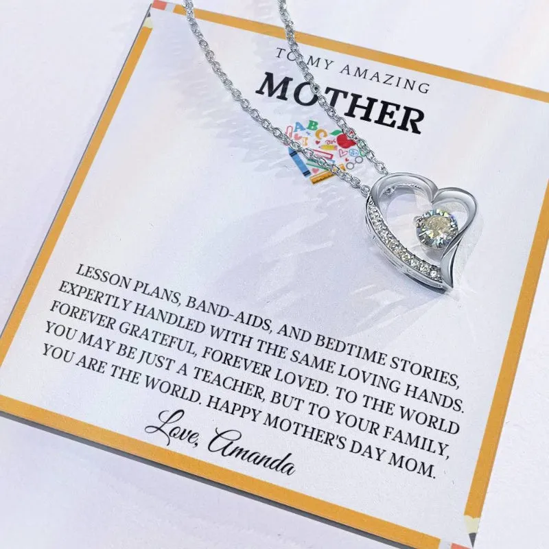 Mom Forever Necklace Gift Set