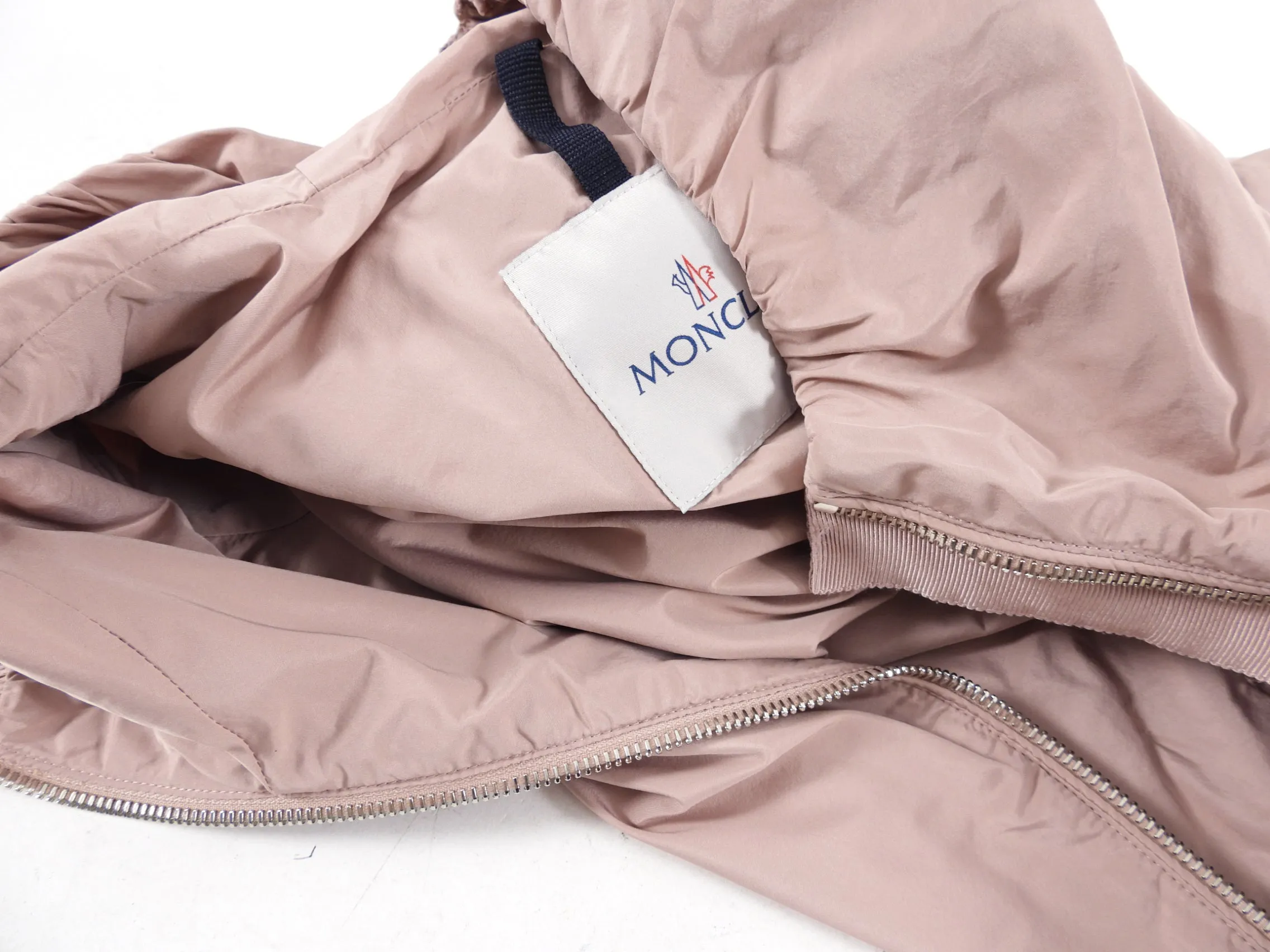 Moncler Quartz Pink Light Nylon Hooded Jacket - XS (0/2)