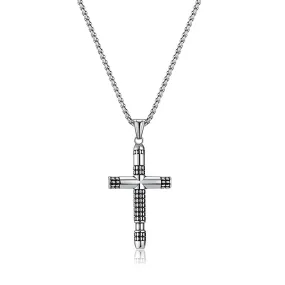 Nail Cross Stainless Steel Pendant Christian Vintage Necklace