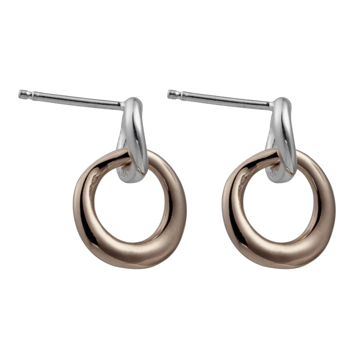 Najo Tranquila Stud Two Tone Earring