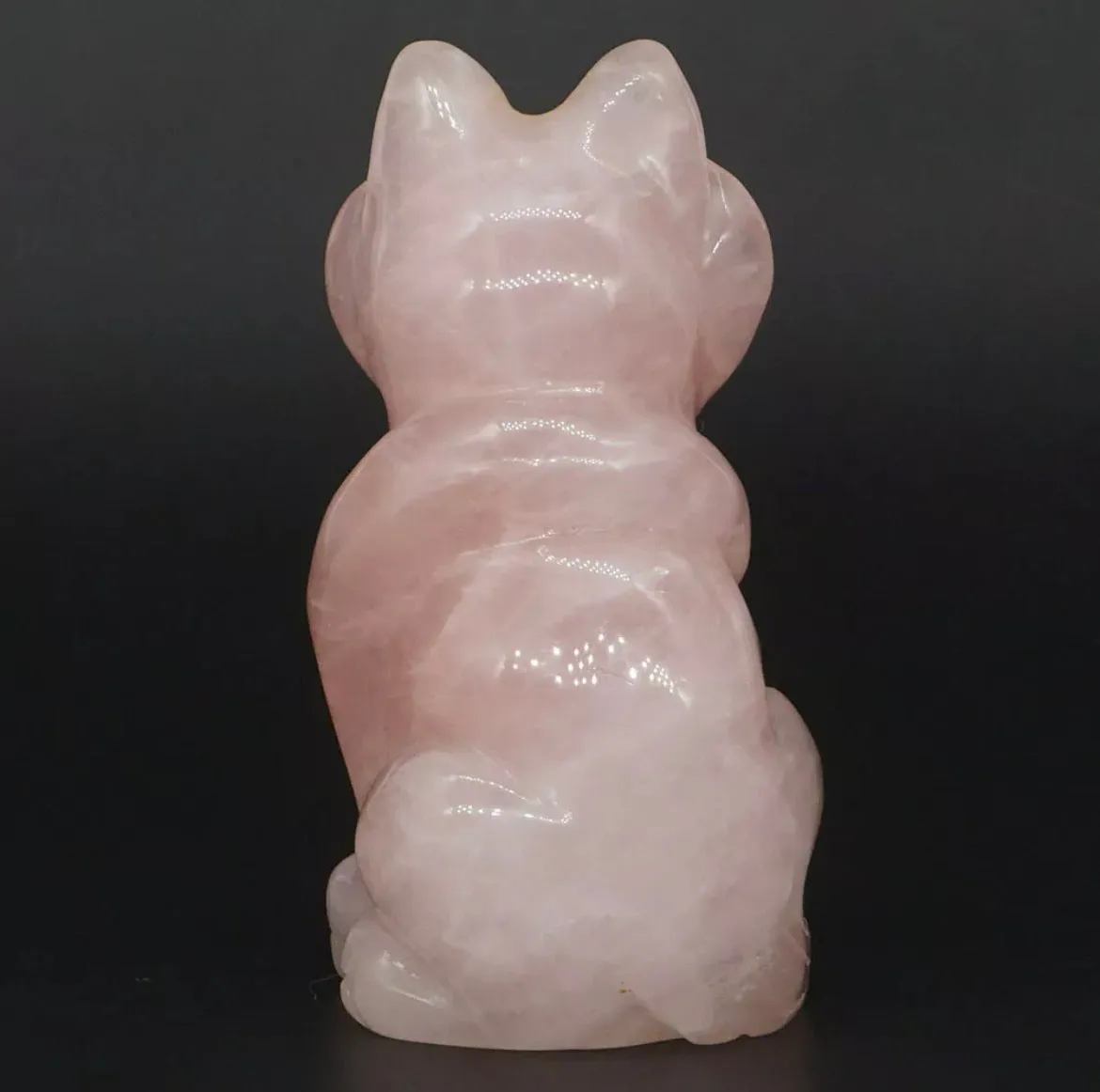 Natural Rose Quartz Fox