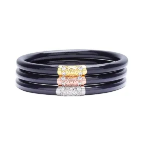 Navy BuDhaGirl Three Kings All Weather Bangles Set (Set of 3)