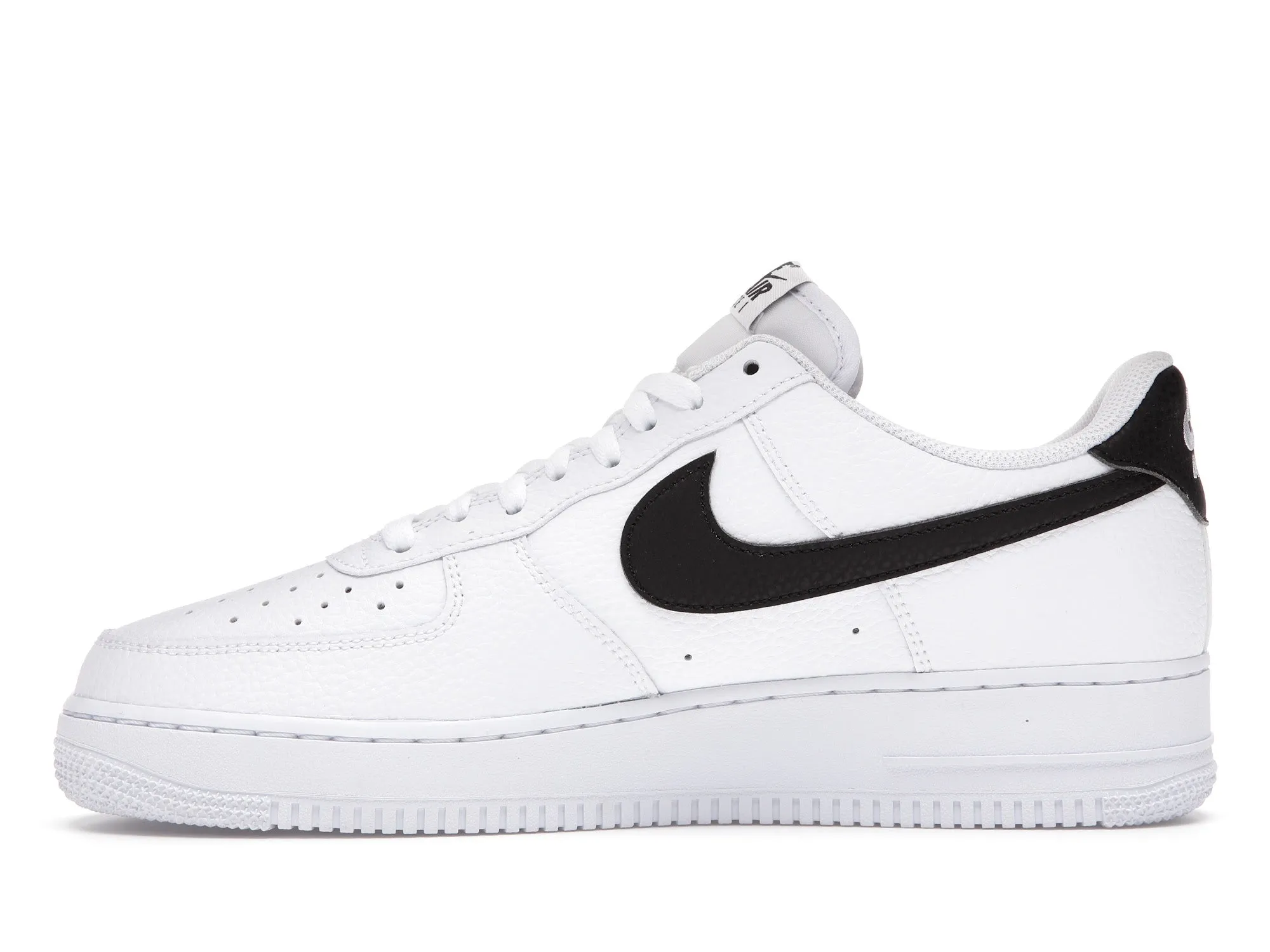 Nike Air Force 1 Low '07 White Black Pebbled Leather