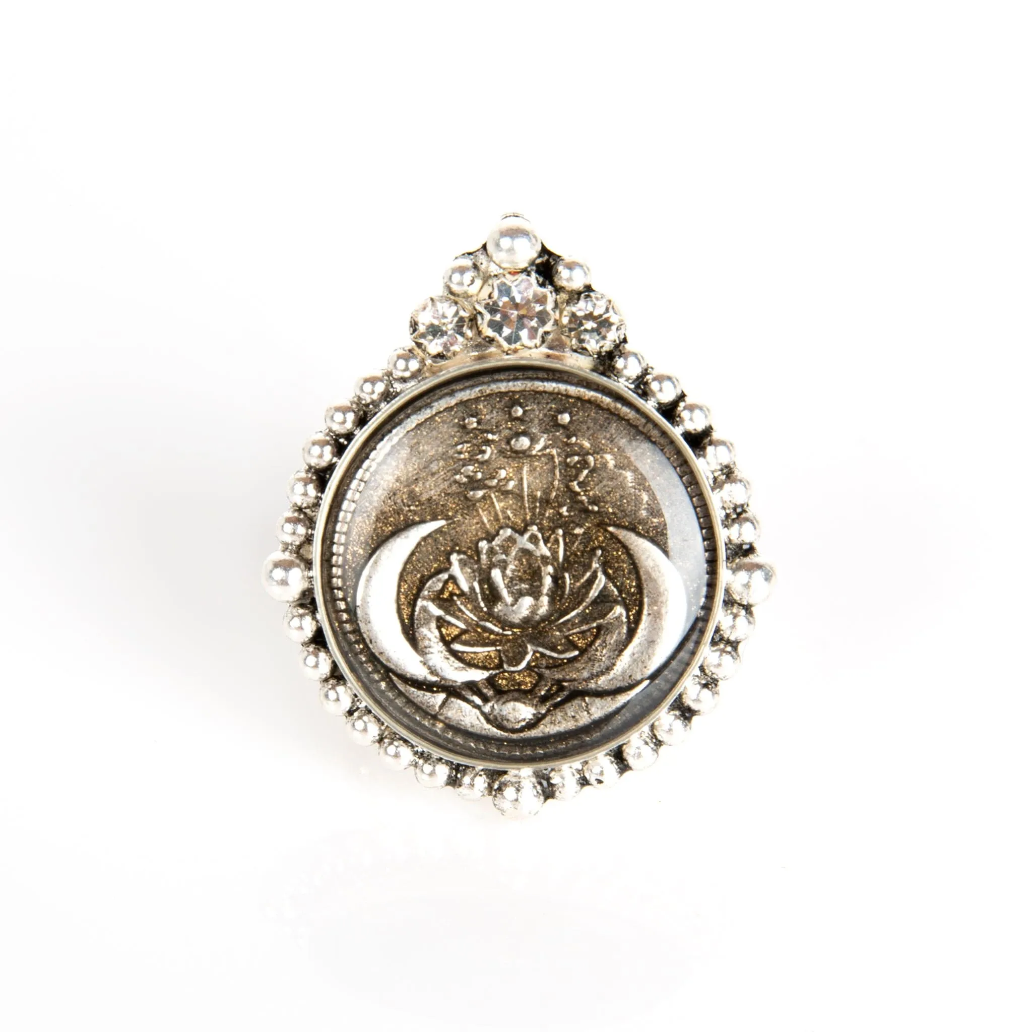 Noble Lotus Moon Ring