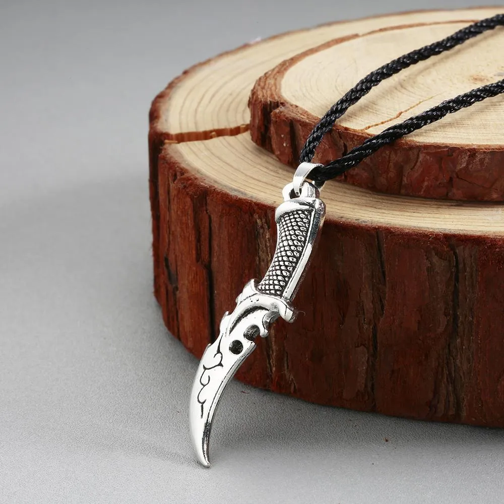 Norse Viking Knife Vintage Pendant Necklace