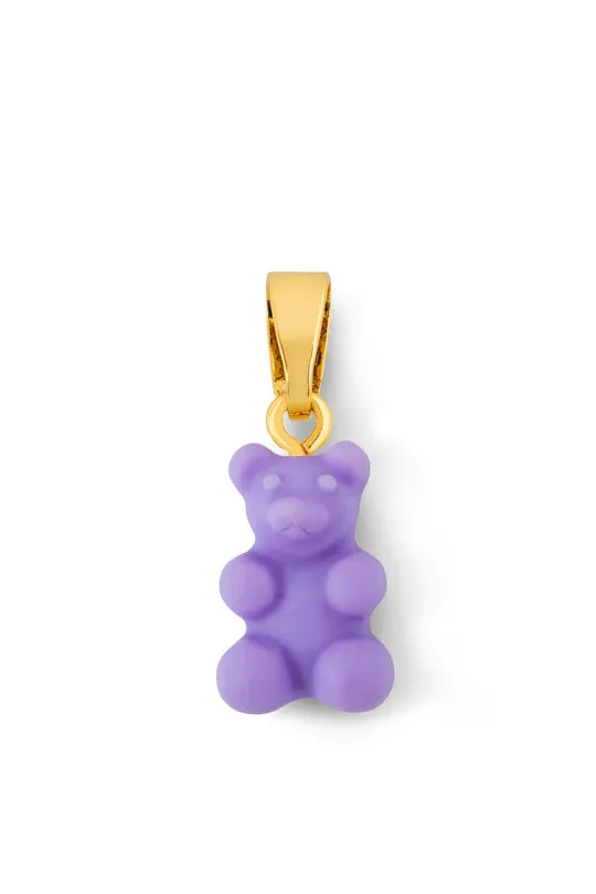 Nostalgia Bear Matte Pendant, Gold Connector